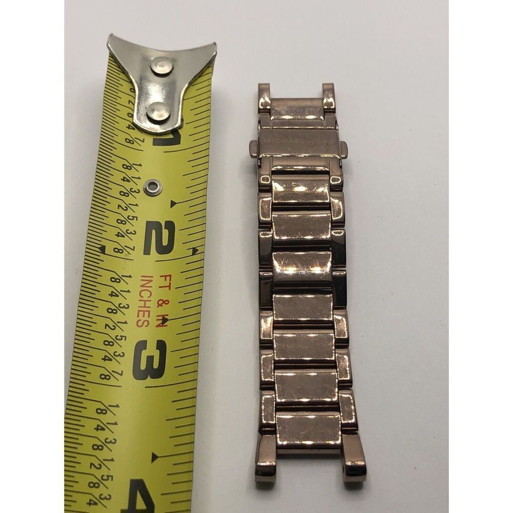 Michael Kors Watch Parts Half Band Links Purple Tone With Clasp 18mm GY43